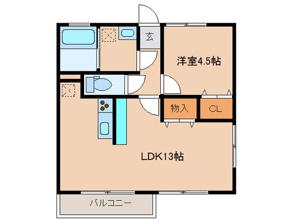 クレッセルコリナ六番館の物件間取画像